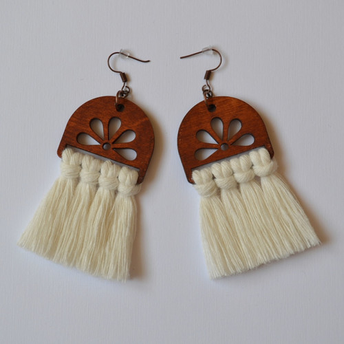 Macramé náušnice - Diana smetanová — foto 2