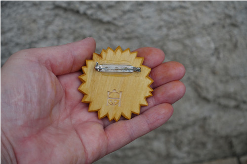 Slunečnice - brož (5,5cm) — foto 5
