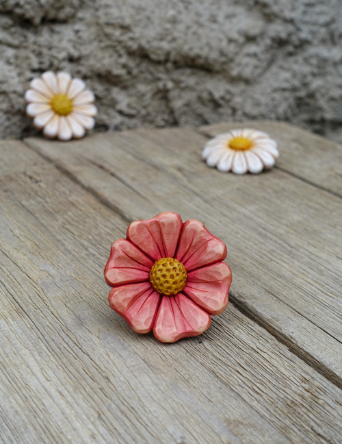 Planá růžička - brož (5,5cm) — foto 3