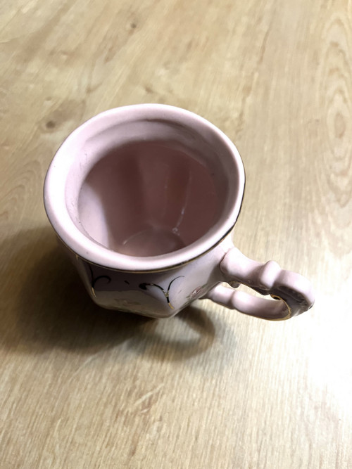 Růžový keramický hrmeček 8 cm — foto 2