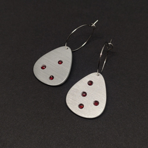 Garnet Teardrop – náušnice s českými granáty — foto 4
