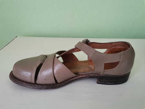 Retro pánské kožené sandály — foto 4