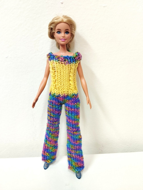 Modrožlutý overal pro Barbie — foto 4