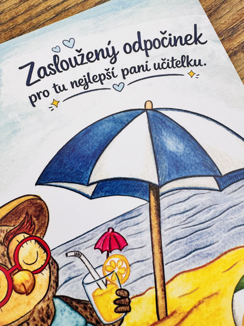 Přáníčko pro učitele - sovička — foto 2