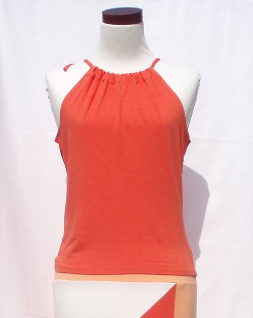 Summer top - dark orange — foto 3