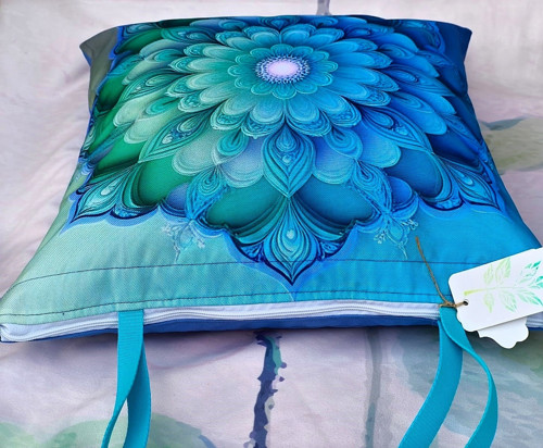 Modro zelená mandala — foto 2
