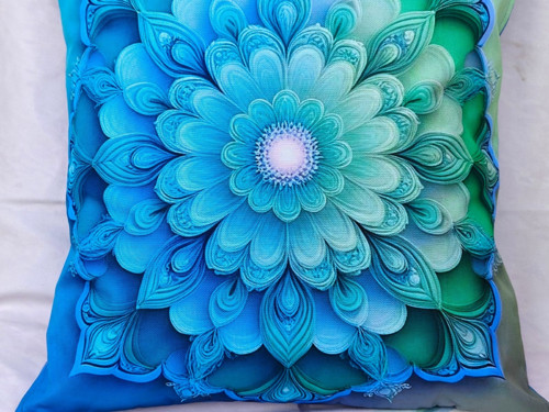 Modro zelená mandala — foto 3