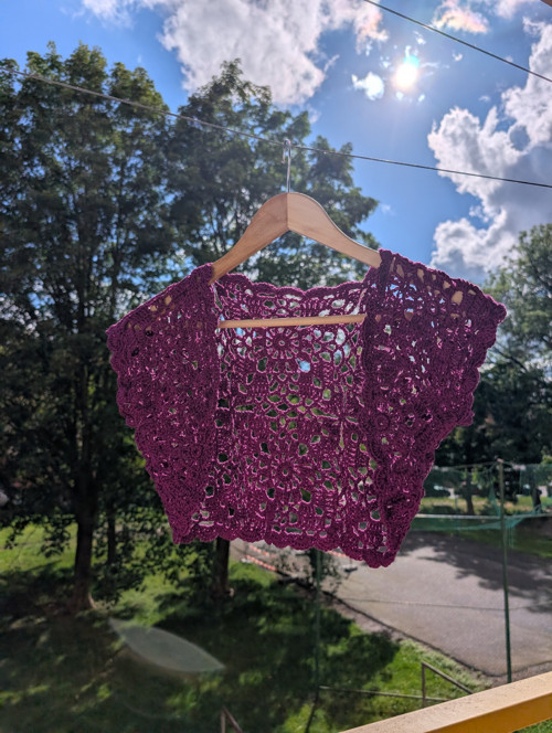 Háčkované bolerko — foto 4