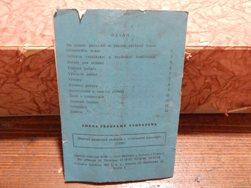 ROH klub školství a kultury- program 1/1972 — foto 4