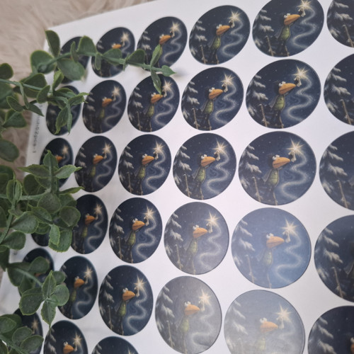Samolepky s havránkem - zima — foto 2