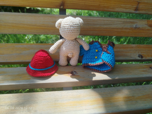 HANDMADE Amigurumi Bear 4,5" (5") — foto 5