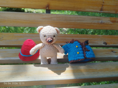 HANDMADE Amigurumi Bear 4,5" (5") — foto 4