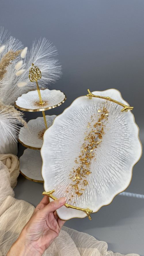 Exkluzivní servírovací set „White & Gold“ — foto 2