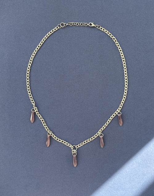 Náhrdelník Purple Beads — foto 3