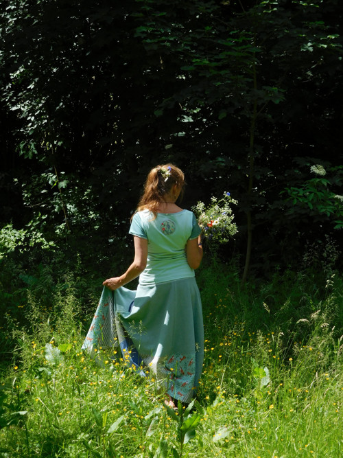 LETNÍ LÁSKA :-) lněná maxisukně — foto 6