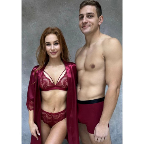 Boxerky MIKE vínové (Vel. S, M) — foto 4