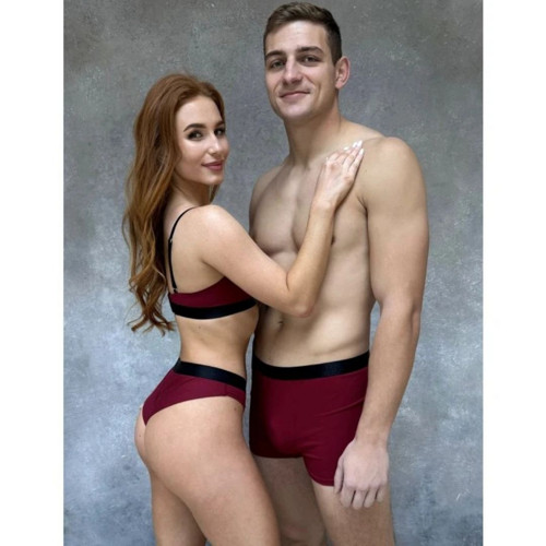 Boxerky MIKE vínové (Vel. S, M) — foto 3