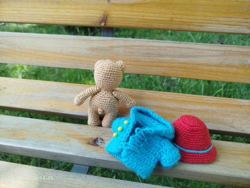 Handmade Amigurumi Bear 4" (4,5") — foto 5