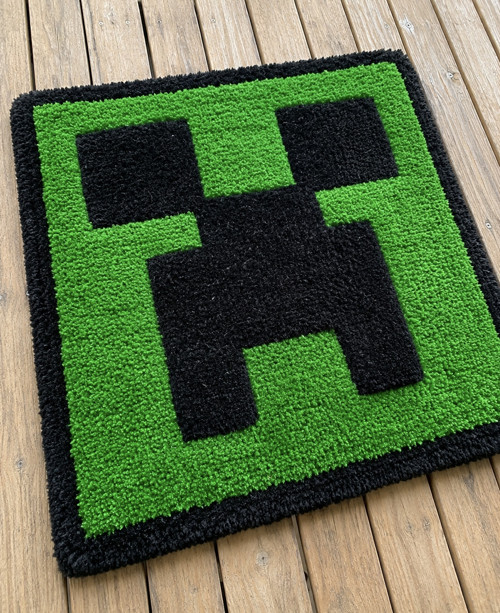 Minecraft Creeper koberec | Handmade — foto 2