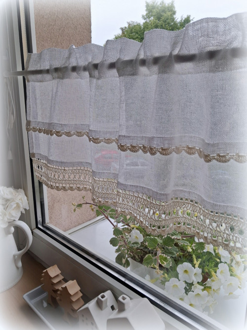 Záclonka len 2ks 70x27 — foto 2