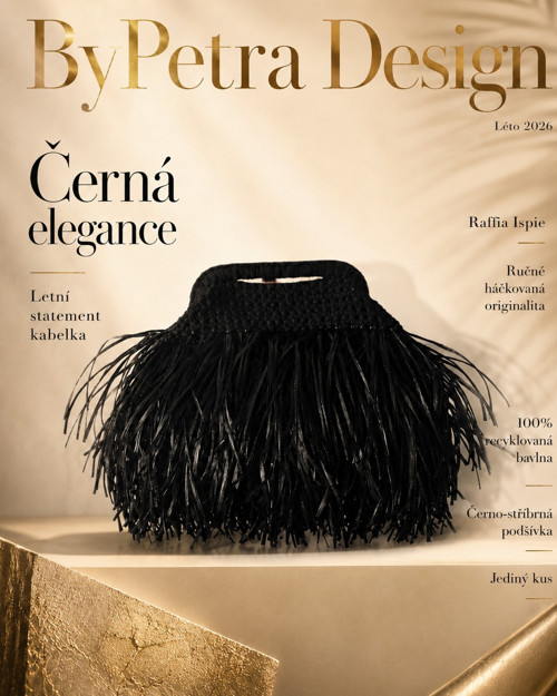 Černá statement kabelka s Raffia třásněmi — foto 5