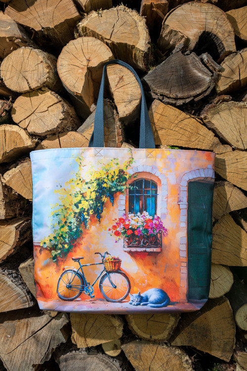 Taška bicykel s mačkou — foto 2