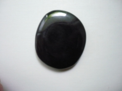 Placka - obsidián 48 mm, č.453w — foto 2