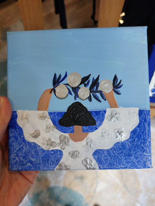 Malba 'Silver ritual' | akryl | 15×15cm — foto 4