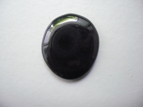 Placka - obsidián 44 mm, č.495w — foto 2