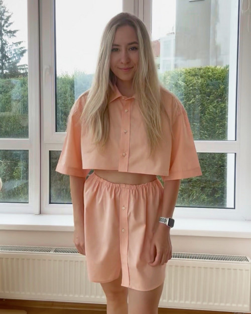 Set – cropped košile & sukně — foto 2