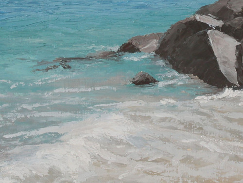Obraz "Pláž v Itálii" - 30x40 cm — foto 3