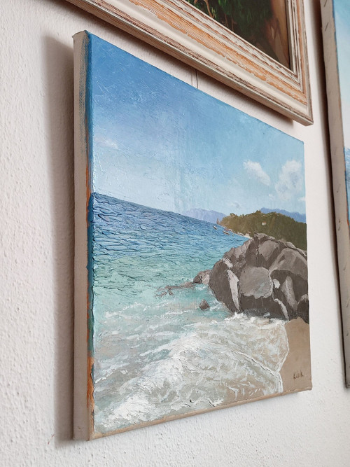 Obraz "Pláž v Itálii" - 30x40 cm — foto 5