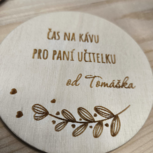 Dřevěný podtácek — foto 2