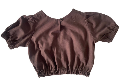 Ľanový crop top — foto 4