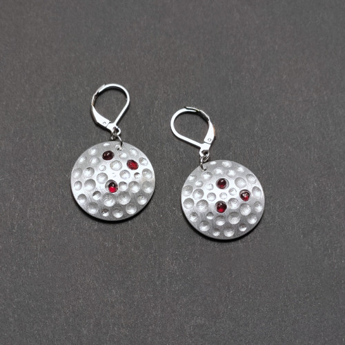 Garnet Rain Drops – sada šperků s českým granátem — foto 6