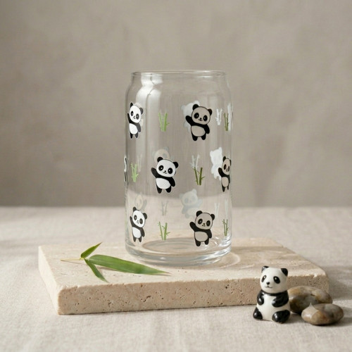 Sklenička Panda s bambusem — foto 2
