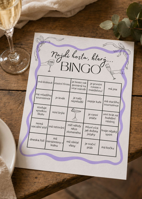 Svatební bingo - různé barvy PDF — foto 2