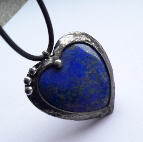 Luxusní srdce velké (lapis lazuli)... — foto 3