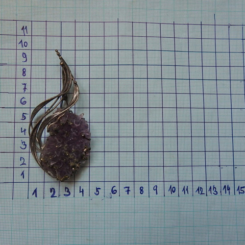Ametyst krystaly s pyritem — foto 5