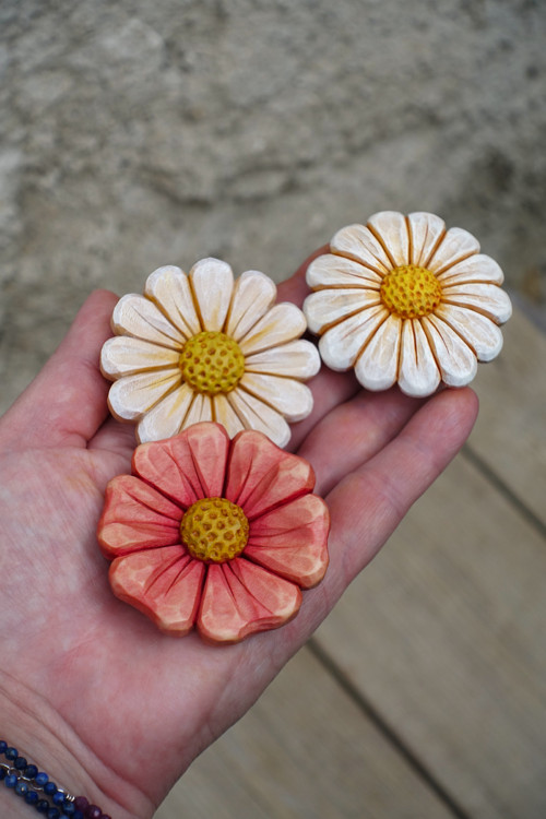 Planá růžička - brož (5,5cm) — foto 2