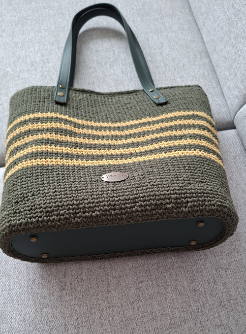 Kabelka KHAKI macrame — foto 2