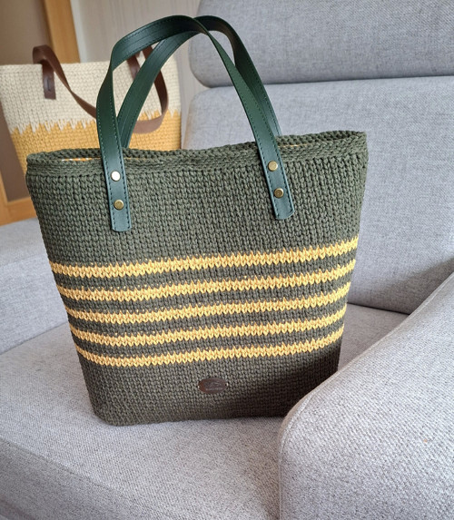 Kabelka KHAKI macrame — foto 4