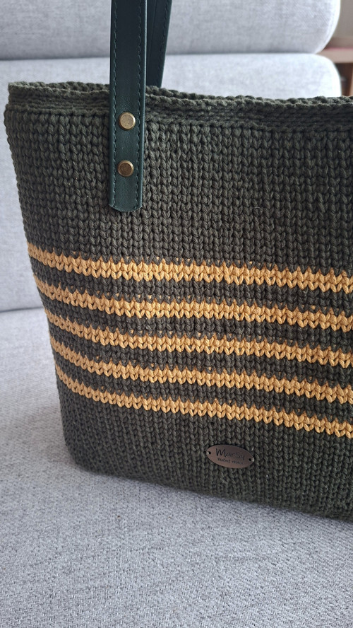 Kabelka KHAKI macrame — foto 3