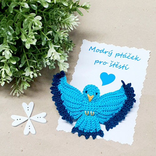 Návod háčkovaný ptáček — foto 2