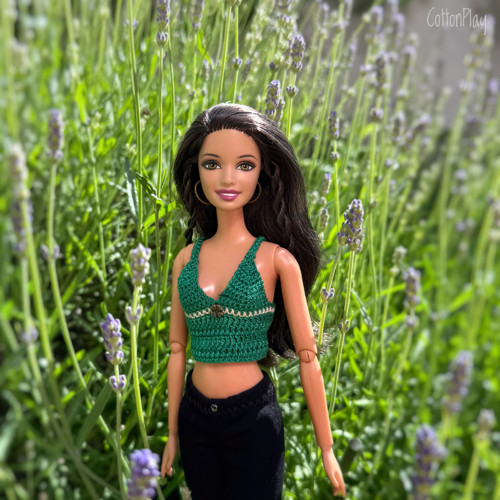 Čtyřlístek - top pro Barbie - smaragdový — foto 2