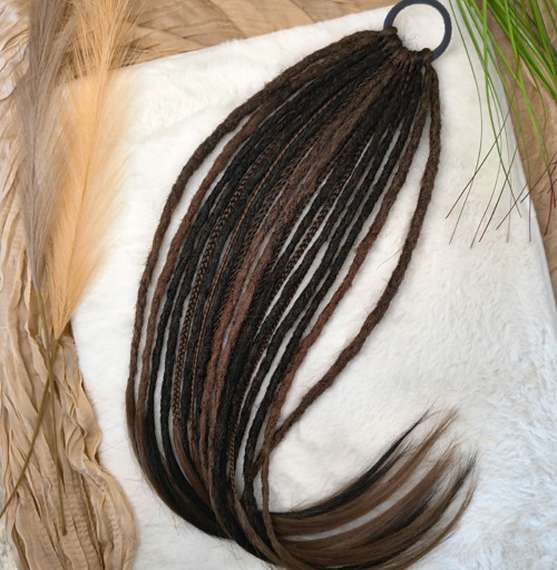 Dark brown - dredo gumička — foto 3