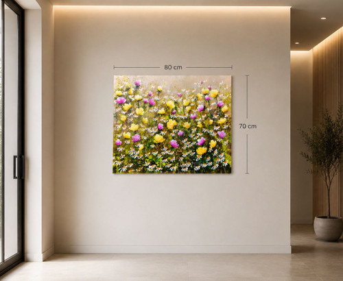 Žluté květy......80x70cm — foto 6