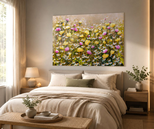 Žluté květy......80x70cm — foto 5