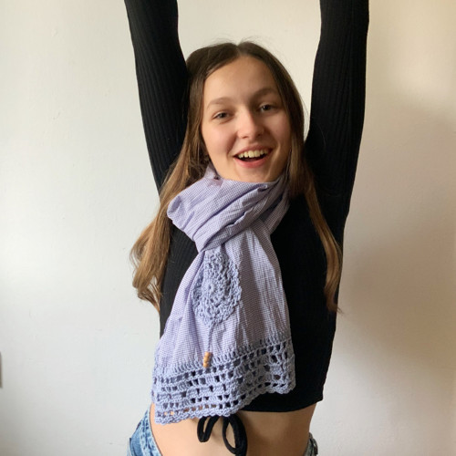 Drobounká kostička - bavlněná šála — foto 5