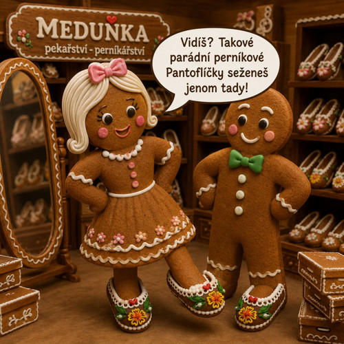 Pantofle z perníku 70 g - pár — foto 3